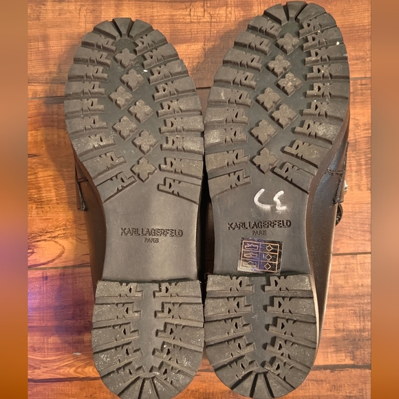 Karl Lagerfeld Black Loafers with charms - Picture 4 of 6